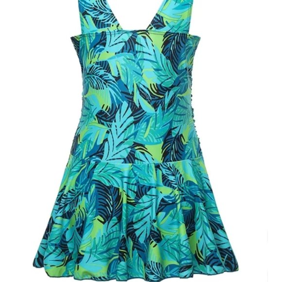 One Piece Swim Dress Suit - Picture 2 of 4